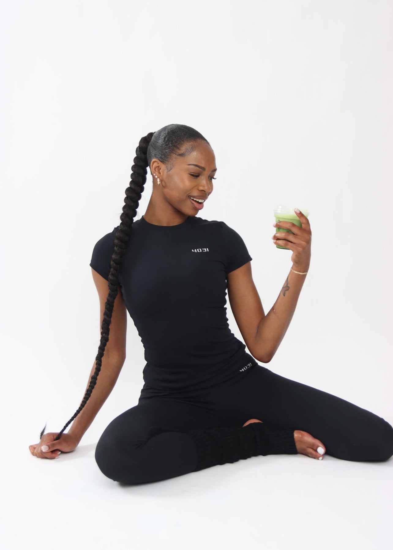 Black Bijou Slim-Fit Set